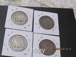 1 ROLL ALL DIFFERENT90 % SILVER WALKING LIBERTY HALF DOLLARS U S SHIP ONLY n 1