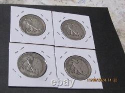 1 ROLL ALL DIFFERENT90 % SILVER WALKING LIBERTY HALF DOLLARS U S SHIP ONLY n 1