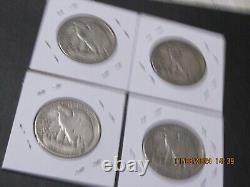 1 ROLL ALL DIFFERENT90 % SILVER WALKING LIBERTY HALF DOLLARS U S SHIP ONLY n 1