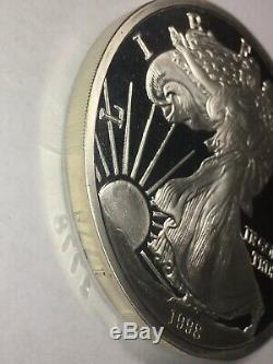 1 Troy Pound (12 Troy Oz). 999 Fine Silver 1998 Walking Liberty Serial # 1778