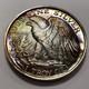1 Oz. 999 Silver Round Walking Liberty Cm Crown Mint Rainbow Toning Q3381
