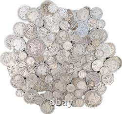 1oz of Early Pre 1948 90% Silver US Coins Walkers/Mercs/Barbers/ and More