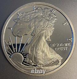 2000 1 Troy Pound. 999 Silver Round American Eagle Walking liberty