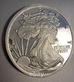 2000 1 Troy Pound. 999 Silver Round American Eagle Walking liberty