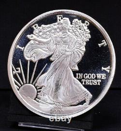 2000 Silver Proof Walking Liberty Half Troy Pound American Historic Society