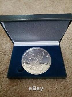 2002 Giant Walking Liberty. 999 Fine Silver Eagle Coin half Troy pound