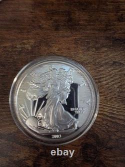 2003 5 TROY OZ. 999 FINE SILVER WALKING LIBERTY BU MADE IN USA Free Shipping