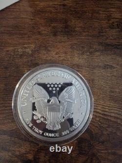 2003 5 TROY OZ. 999 FINE SILVER WALKING LIBERTY BU MADE IN USA Free Shipping