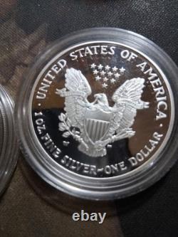 2005 w and a 2008 w Walking liberty Half Dollar 1oz silver West Point Coins