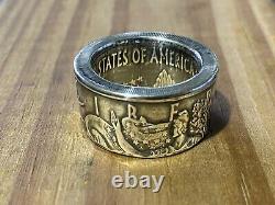 2020 Silver American Eagle Coin Ring 1 oz. 999 Size Silver Walking Liberty US