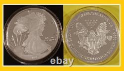 2021 Silver Walking Liberty Eagle Quarter Lb Giant Round Johnson Matthey