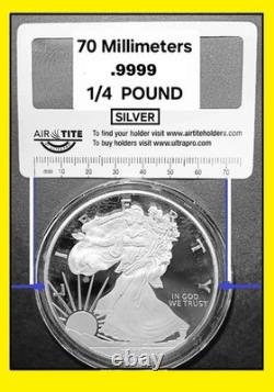 2021 Silver Walking Liberty Eagle Quarter Lb Giant Round Johnson Matthey