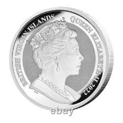 2022 BVI Walking Liberty 75th Anniversary 1 oz Silver Reverse PROOF