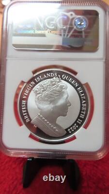 2022 British Virgin Islands 1 oz Silver LAST WALKING LIBERTY Coin NGC PF69