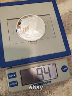 2022 Giant Walking Liberty Eagle 3 oz. 999 Fine Silver Round Coin Quarter Pound