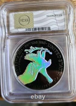 2024 1oz Walking Liberty, Brilliantly unc. Black Ruthenium& Holgram