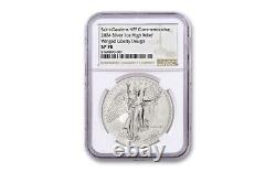 2024 NPF 1-oz Silver Saint-Gaudens Winged Liberty High Relief Medal NGC SP70