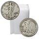 20 Coin Roll Lot Of 90% Silver $10 Fv Usa Made Walking Liberty Half Dollars