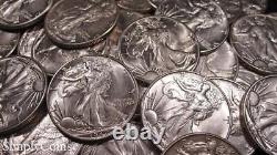 (20) Walking Liberty Half Dollar Roll AU About Uncirculated Silver Coin Lot US