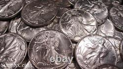 (20) Walking Liberty Half Dollar Roll AU About Uncirculated Silver Coin Lot US