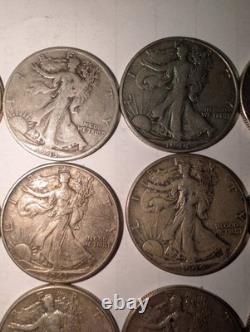 20x 90% Silver Half Dollars Walking Liberty, Franklin, Kennedy, Barber 7.1 T 20x 90% Silver Half Dollars Walking Liberty, Franklin, Kennedy, Barber 7.1 T