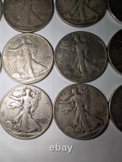 20x 90% Silver Half Dollars Walking Liberty, Franklin, Kennedy, Barber 7.1 T 20x 90% Silver Half Dollars Walking Liberty, Franklin, Kennedy, Barber 7.1 T