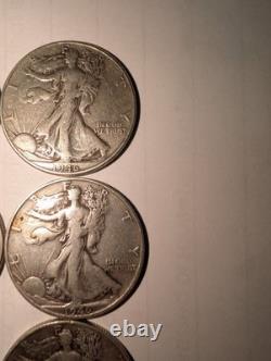 20x 90% Silver Half Dollars Walking Liberty, Franklin, Kennedy, Barber 7.1 T 20x 90% Silver Half Dollars Walking Liberty, Franklin, Kennedy, Barber 7.1 T