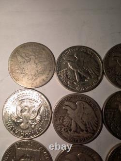 20x 90% Silver Half Dollars Walking Liberty, Franklin, Kennedy, Barber 7.1 T 20x 90% Silver Half Dollars Walking Liberty, Franklin, Kennedy, Barber 7.1 T