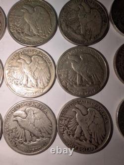 20x 90% Silver Half Dollars Walking Liberty, Franklin, Kennedy, Barber 7.1 T 20x 90% Silver Half Dollars Walking Liberty, Franklin, Kennedy, Barber 7.1 T