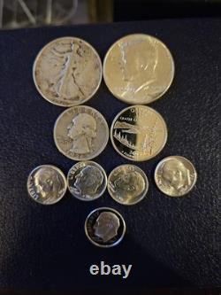 $2 FACE VALUE. Asstd. 90% Silver Kennedy Walking Liberty Washington Roosevelt