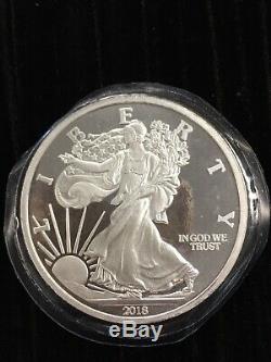 (3) 5 Troy oz. 999 US WALKING LIBERTY Silver Round (SilverTown) NICE