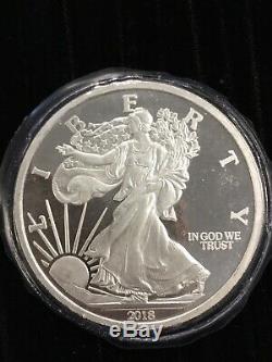 (3) 5 Troy oz. 999 US WALKING LIBERTY Silver Round (SilverTown) NICE