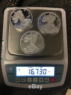 (3) 5 Troy oz. 999 US WALKING LIBERTY Silver Round (SilverTown) NICE