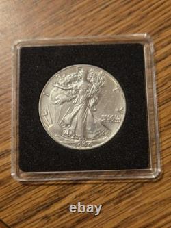 3 AU/BU Walking Liberty Silver Half Dollar 90% Silver 50c Coins 1941 1942 & 1943