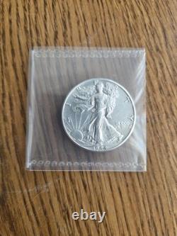 3 AU/BU Walking Liberty Silver Half Dollar 90% Silver 50c Coins 1941 1942 & 1943