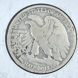 4- U. S. Walking Liberty Silver Half Dollars 1919 P, D 1921 P, S