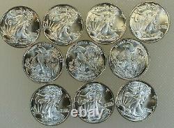 (50) 1/10 Ounce. 999 Silver BU Rounds Walking Liberty Type Fresh Sealed Roll