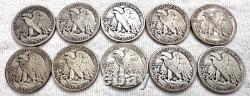 $5.00 Face Value Walking Liberty Half Dollar 90% Silver Lot