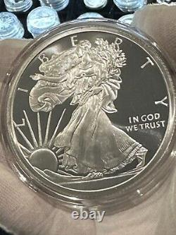5 TROY OZ. 999 FINE SILVER WALKING LIBERTY BU in a AIR-TITE CAPSULE MADE IN USA