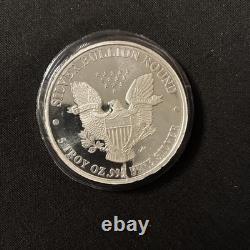 5 Troy Oz. 999 Fine Silver Walking Liberty Bu Unc Made In USA