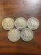 5 Walking Liberty Half Dollars 1917 1918-s 1943 1943-d 1945 90% Silver Lot