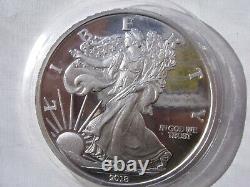 5 oz. Highland Mint. 999 2018 Silver Walking Liberty Prooflike Round Beautiful
