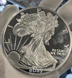 5 oz Large Walking Liberty. 999 FINE SILVER ROUND Mint Sealed HIGHLAND MINT