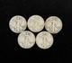 5x Walking Liberty Half Dollars 90% Silver Pre-1965 Junk Silver $2.50 Fv