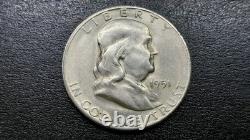6 U. S Silver Half Dollars Lot. Seated, Barber, Walking Liberty, Franklin +
