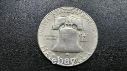 6 U. S Silver Half Dollars Lot. Seated, Barber, Walking Liberty, Franklin +
