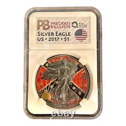 #8 RARE USA 1 oz History Event American SILVER EAGLE $1 Walking Liberty 2017 Rut