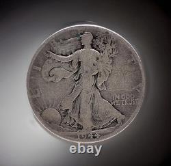 8 Walking Liberty Half Dollars 1940-47 P/D/S 90% Silver WWII Era Lot