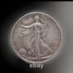 8 Walking Liberty Half Dollars 1940-47 P/D/S 90% Silver WWII Era Lot