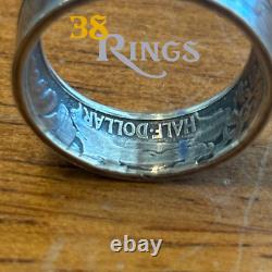 90% SILVER THIN BAND Walking Liberty Half Dollar COIN RING USA SIZES 5-12